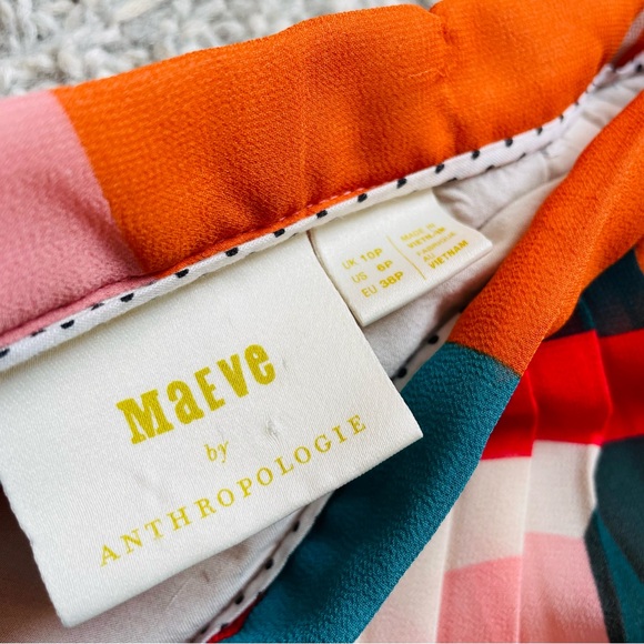 Anthropologie Maeve SIZE 6P Aurelia A-Line Midi Pleated Skirt - Picture 7 of 9